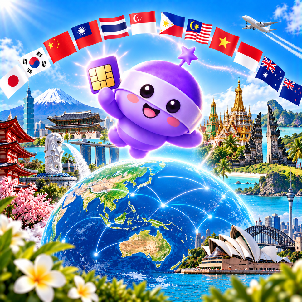 Asia, Oceania eSIM (True)
